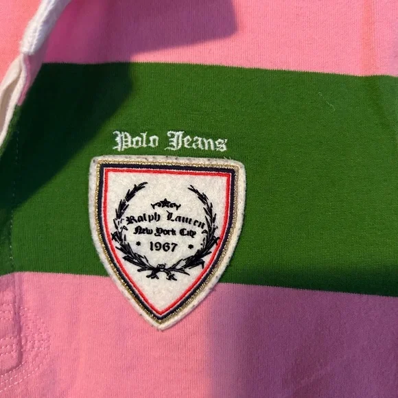 Polo by Ralph Lauren Long Sleeve Shirt - 
 Stripes no tears no stains. - Picture 2 of 5